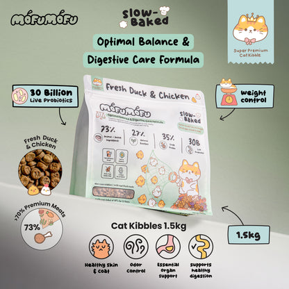 Slow-Baked / Fresh Duck & Chicken - Optimal Balance & Digestive Care